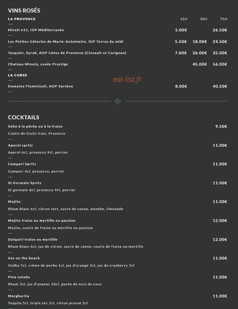 Soho — carte page 11