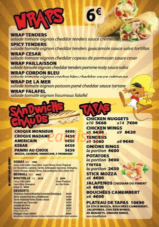 Speedy Tacos — carte page 4