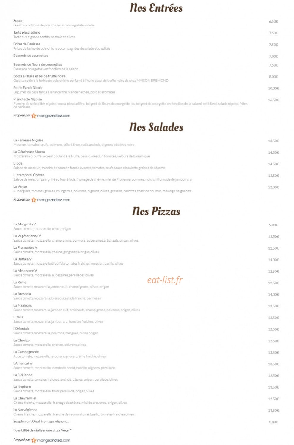 Spice Roots — carte page 1