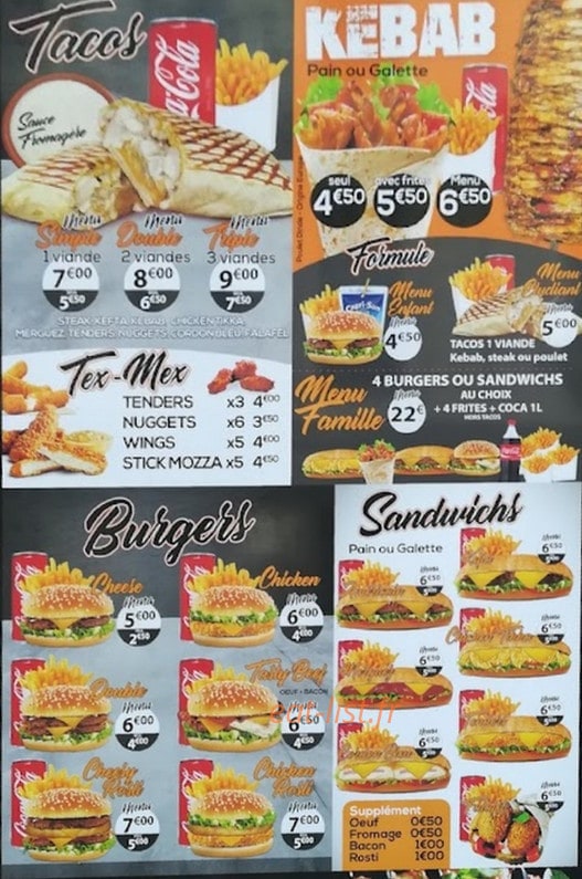 Summer Snack — carte page 1