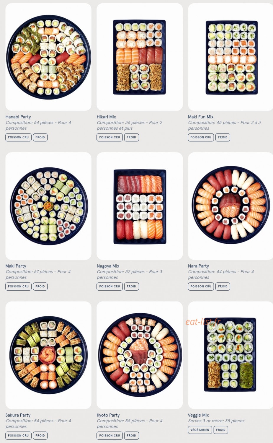 Sushi Daily — carte page 6