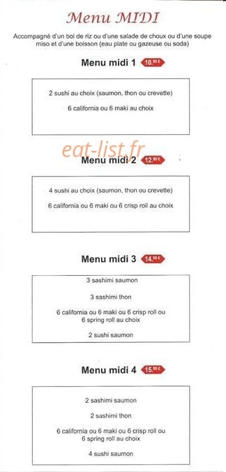 Sushi Gambetta — carte page 4