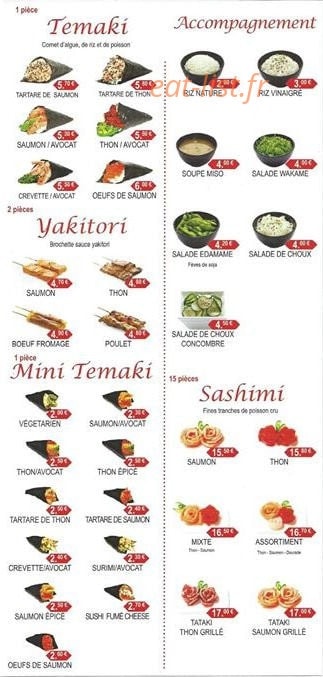 Sushi Gambetta — carte page 5