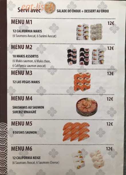 Sushi sun — carte page 2