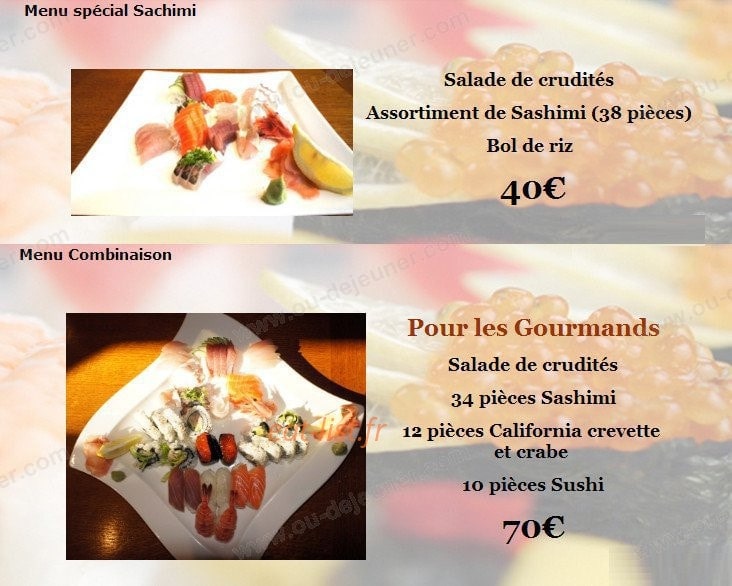 Sushi Ya — carte page 6
