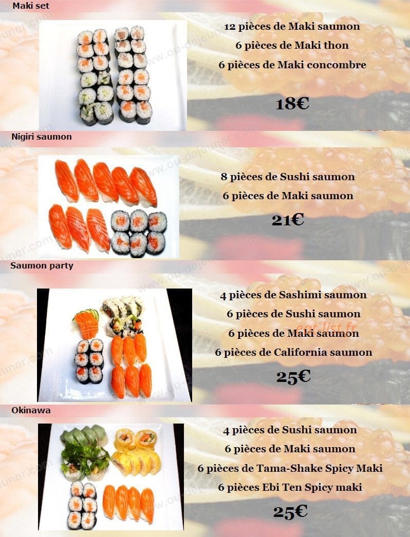 Sushi Ya — carte page 7