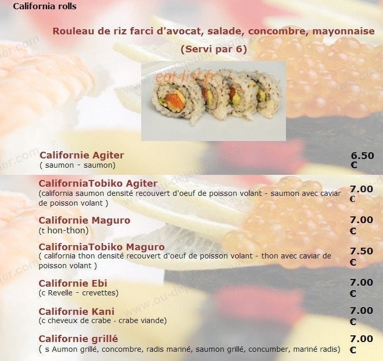 Sushi Ya — carte page 11