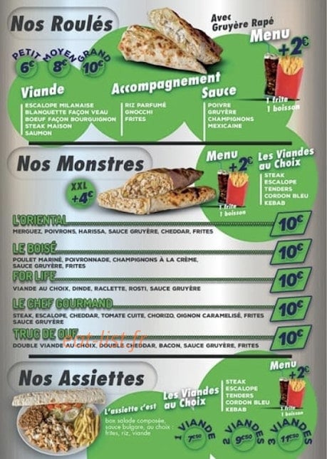 Tacos4Life — carte page 3