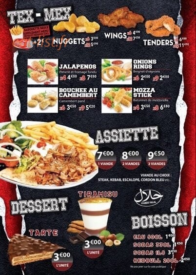 Tank burger — carte page 4