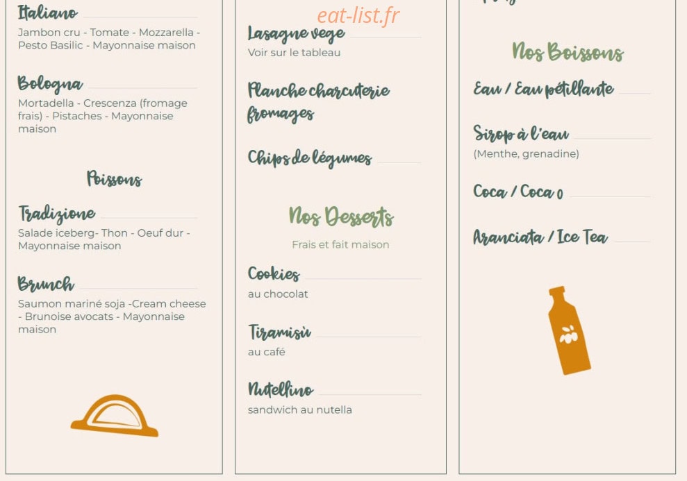 Tasty Trame — carte page 2