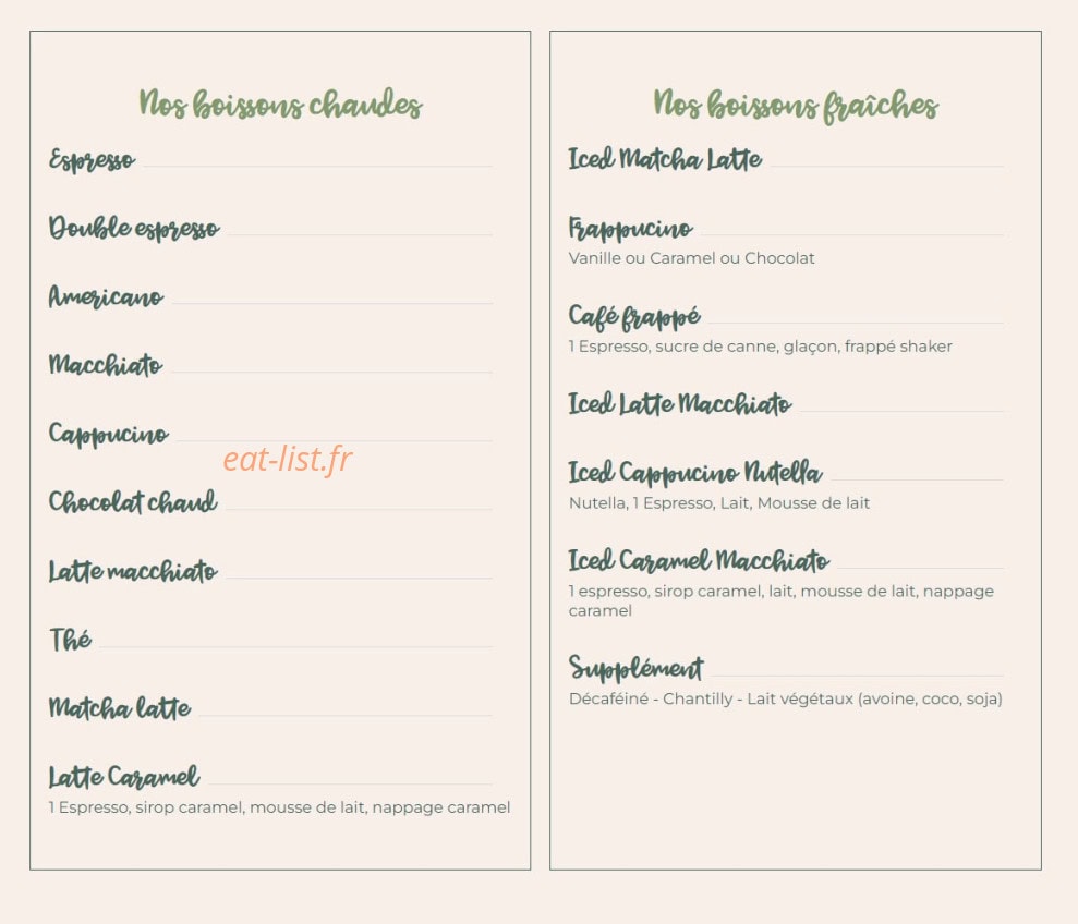 Tasty Trame — carte page 3
