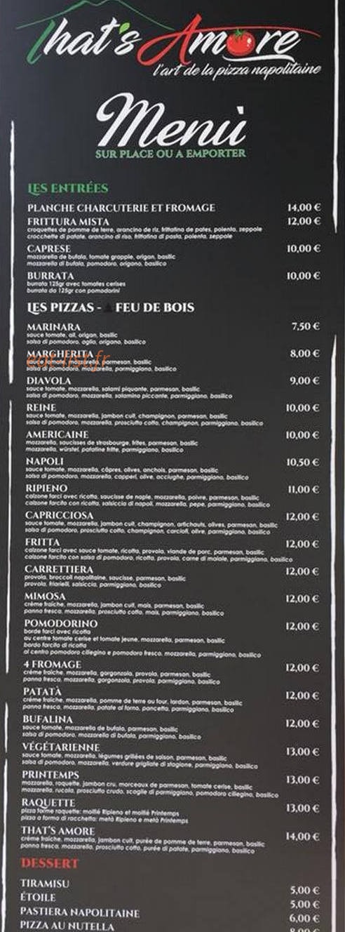 That’s Amore — carte page 1