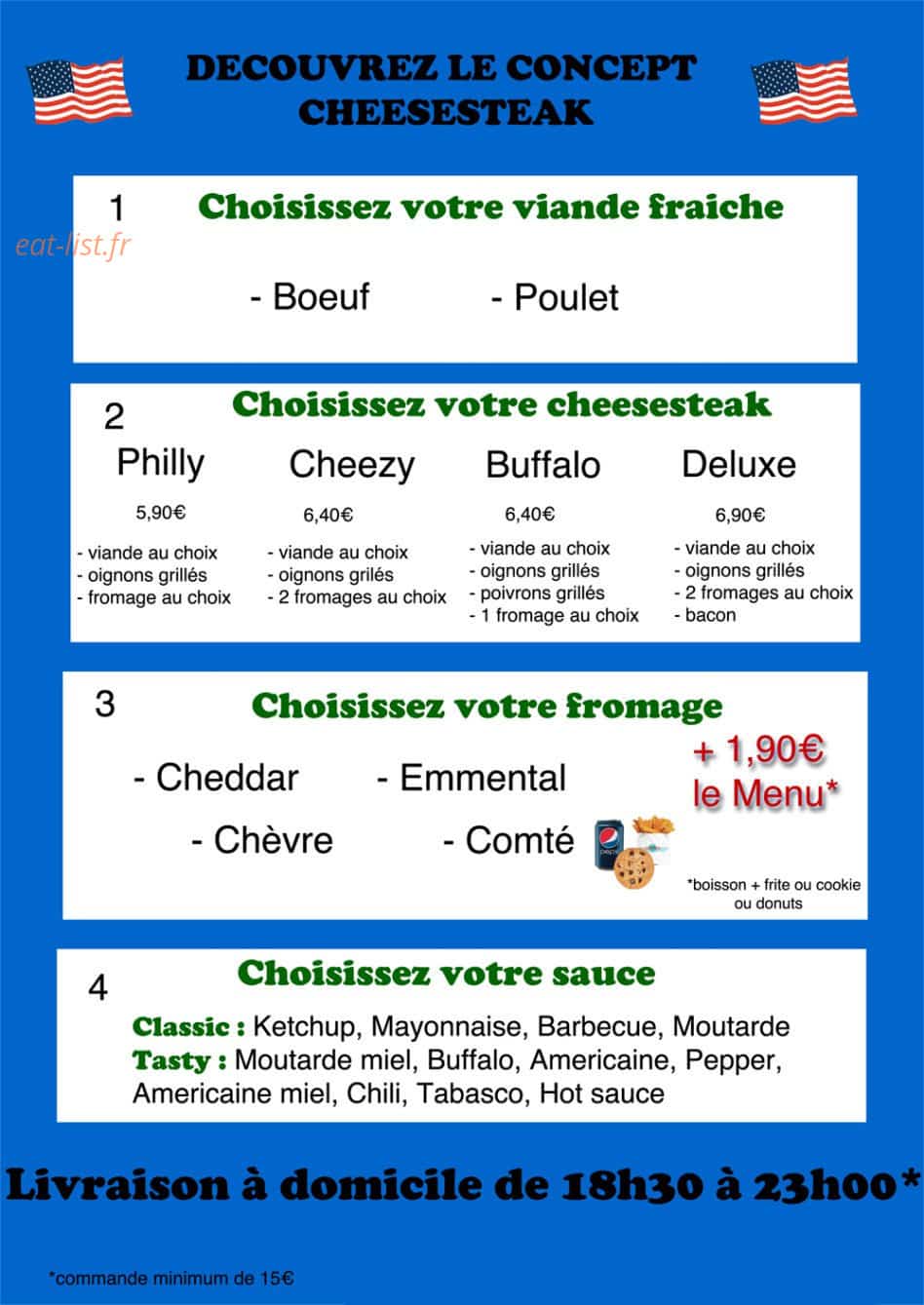 The Cheese — carte page 2
