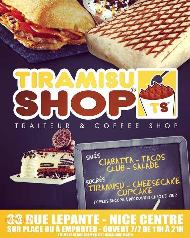 Tiramisu Shop — carte page 1