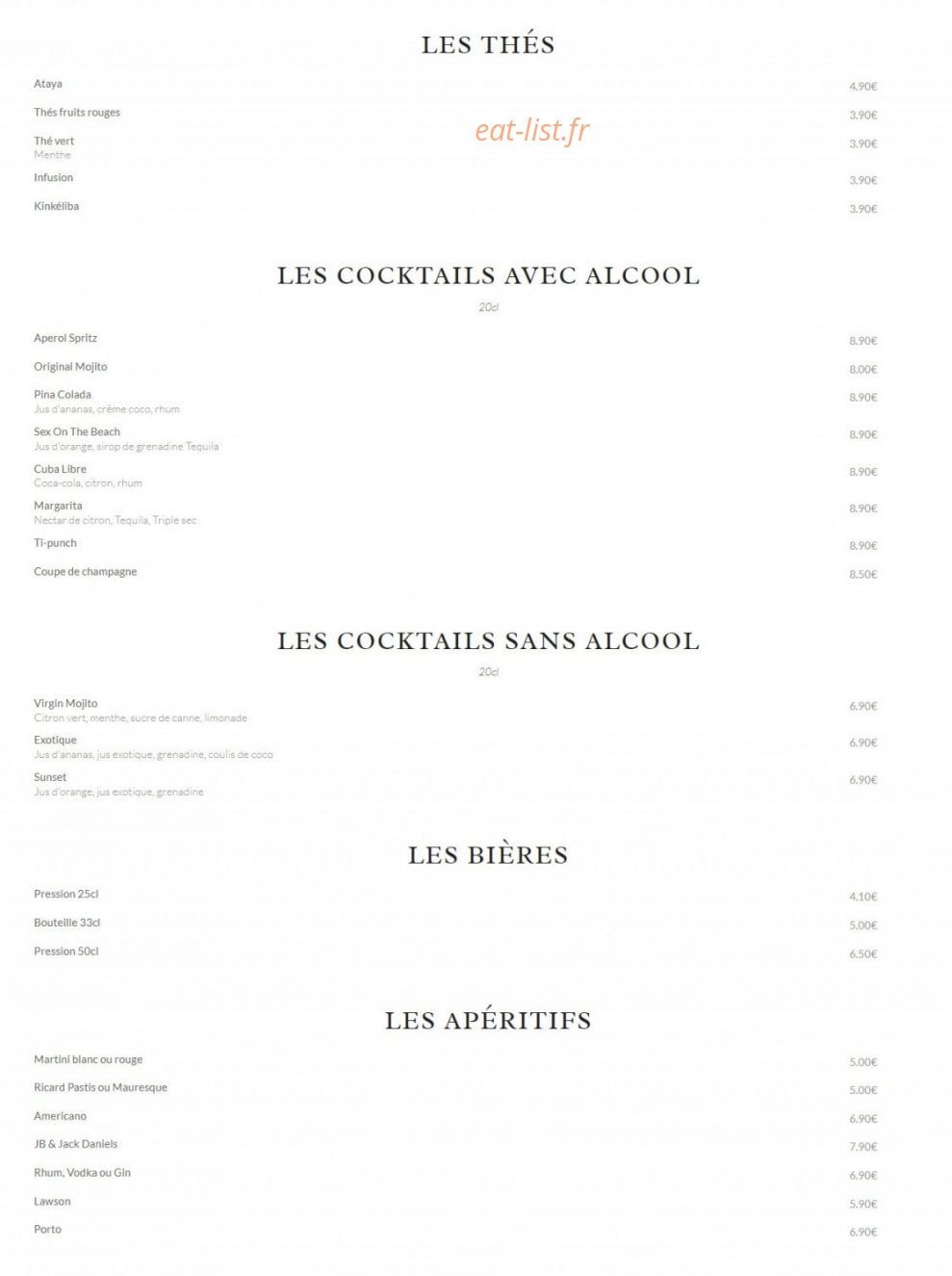 Un Régal — carte page 3