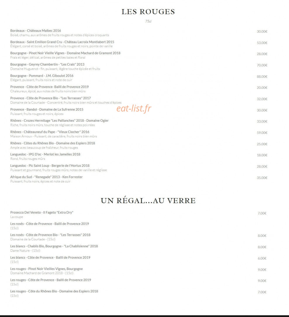 Un Régal — carte page 5