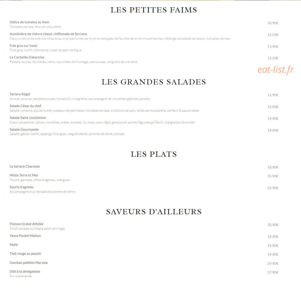 Un Régal — carte page 1
