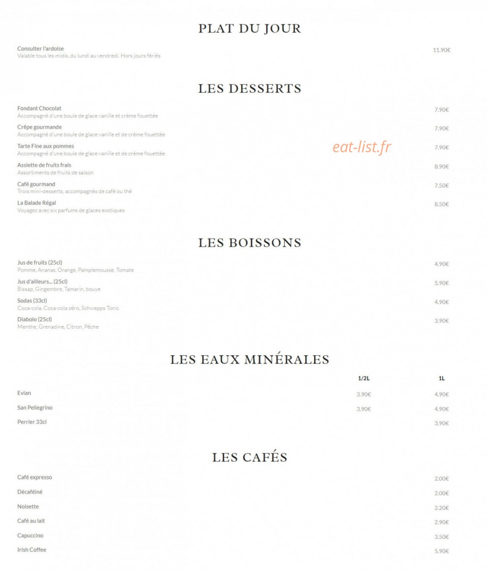 Un Régal — carte page 2