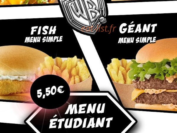 Warrior burger — carte page 5