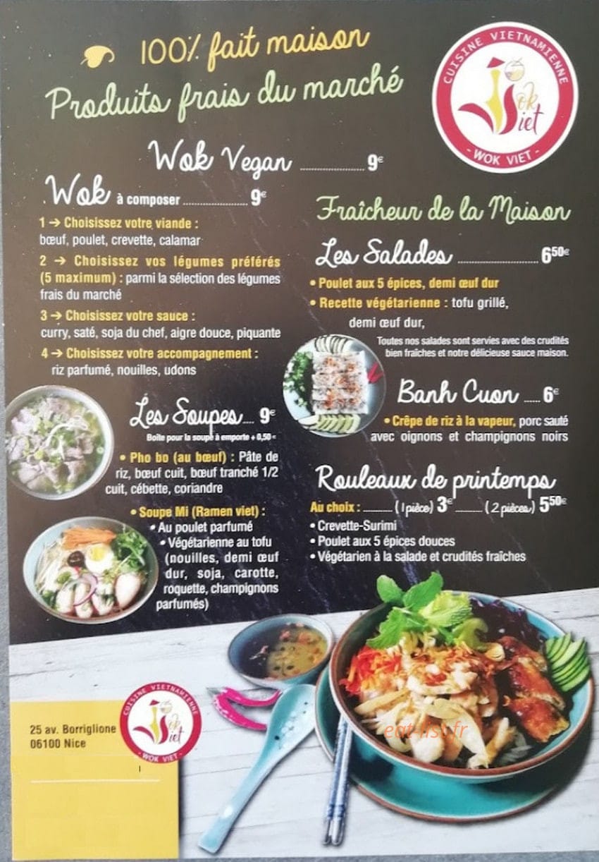 Wok Viet — carte page 1