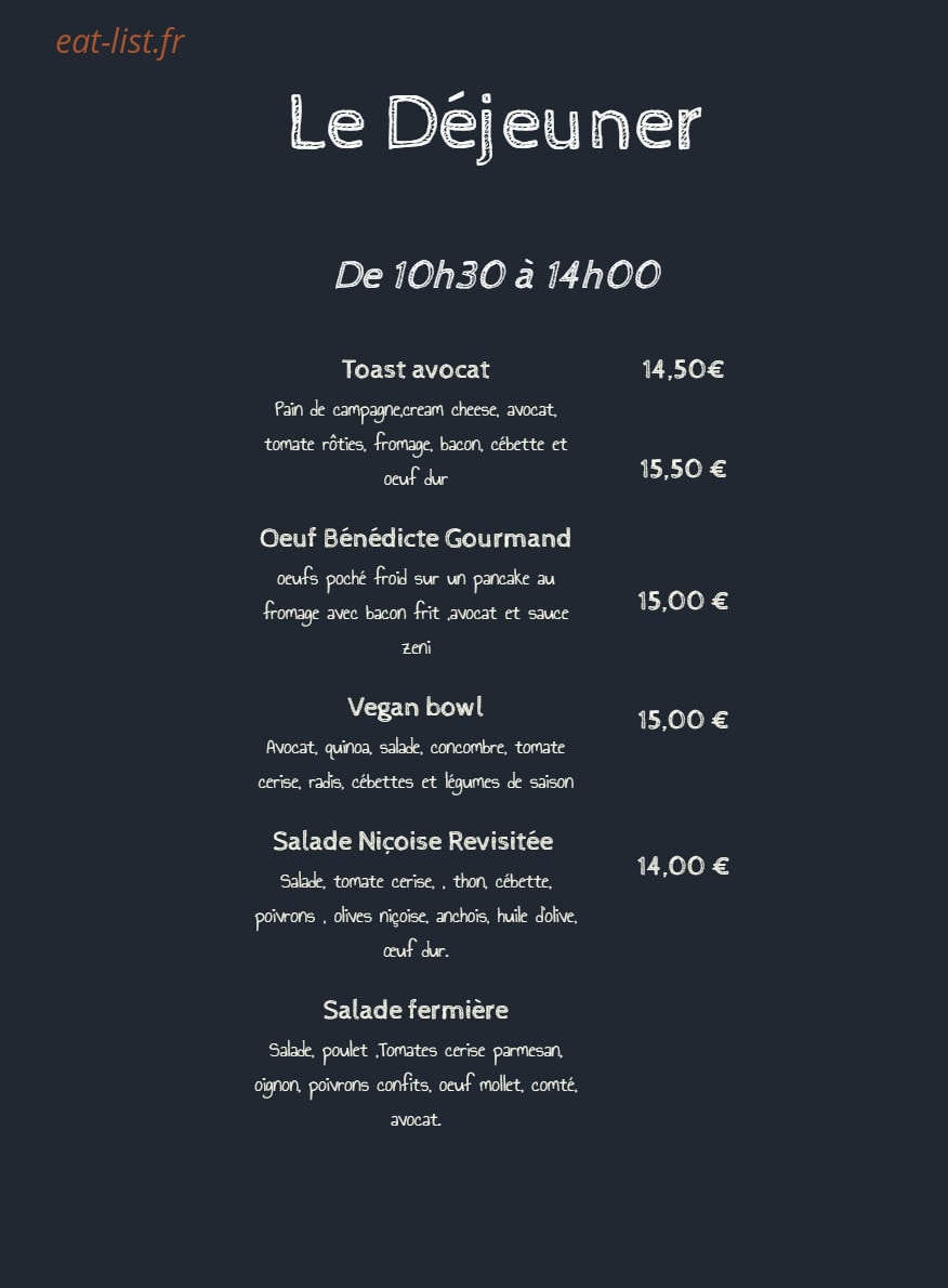 Zeni Coffee — carte page 3