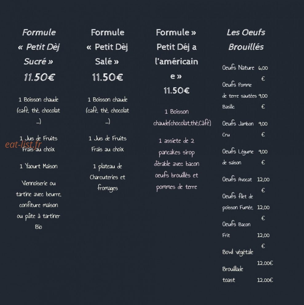 Zeni Coffee — carte page 2