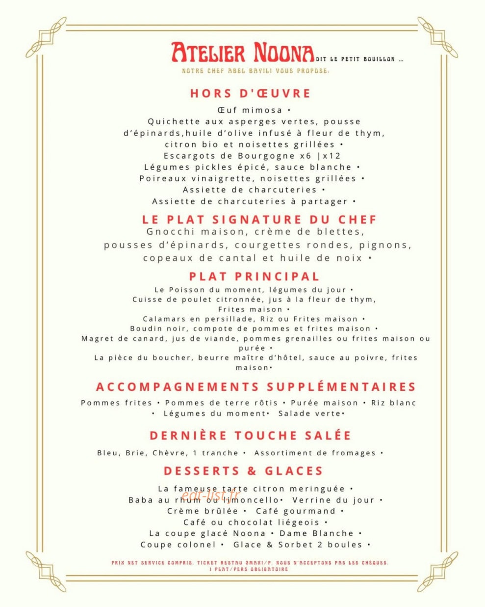 Atelier Noona — carte page 1