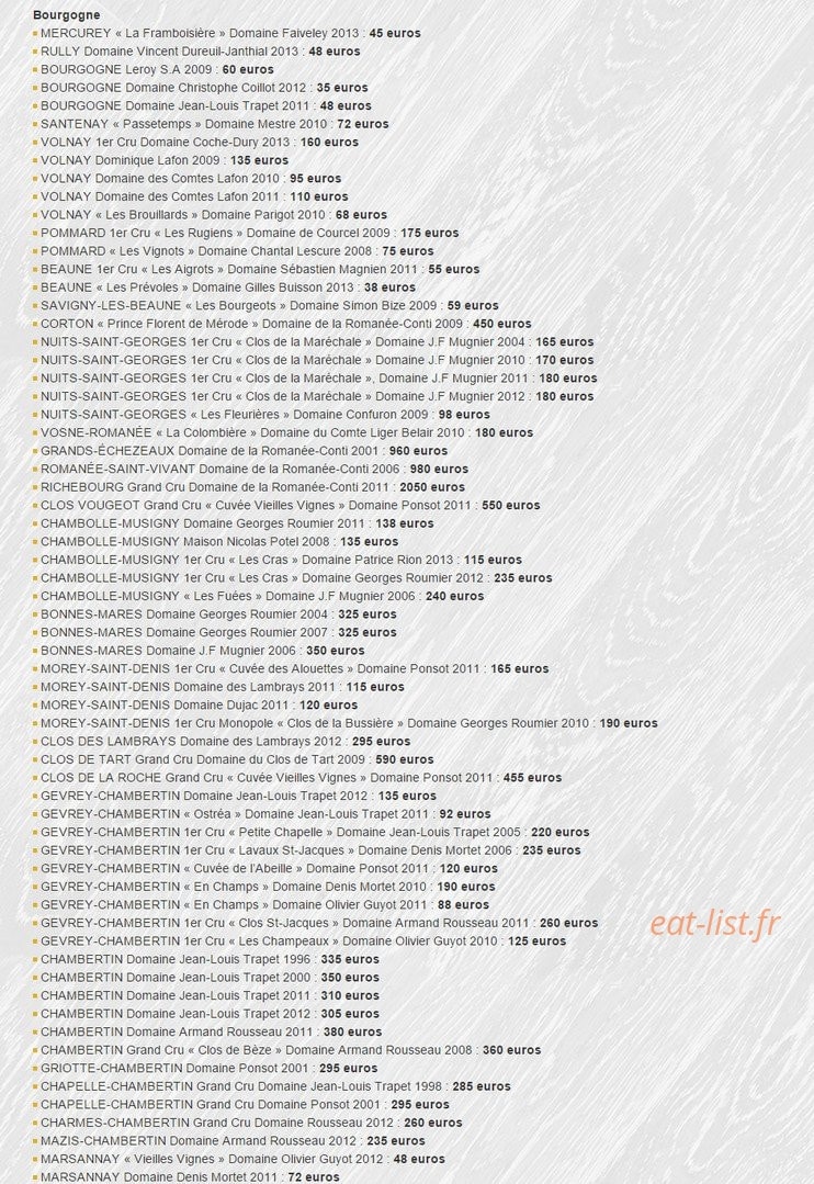 Bistrot Saint Sauveur — carte page 7