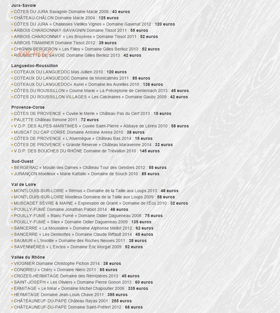 Bistrot Saint Sauveur — carte page 5