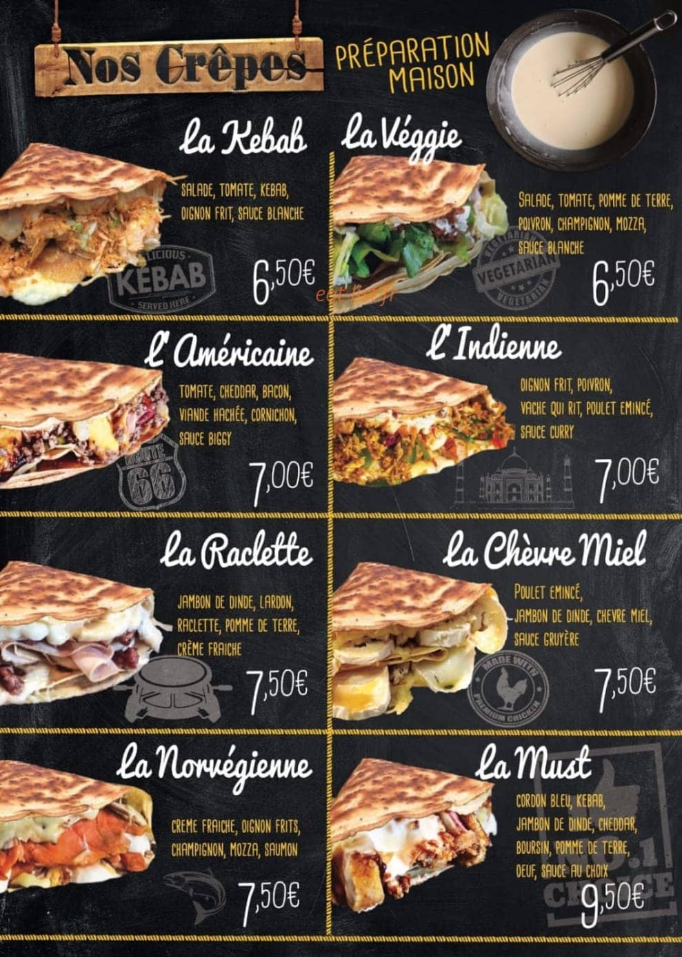 FOOD Factory — carte page 2