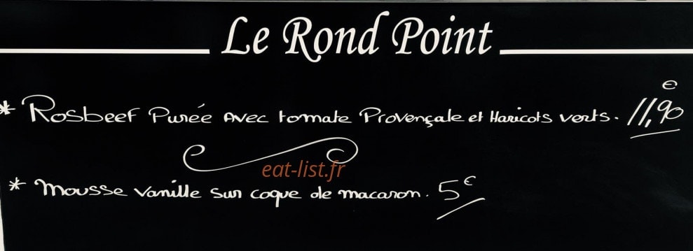 Le rond point — carte page 1