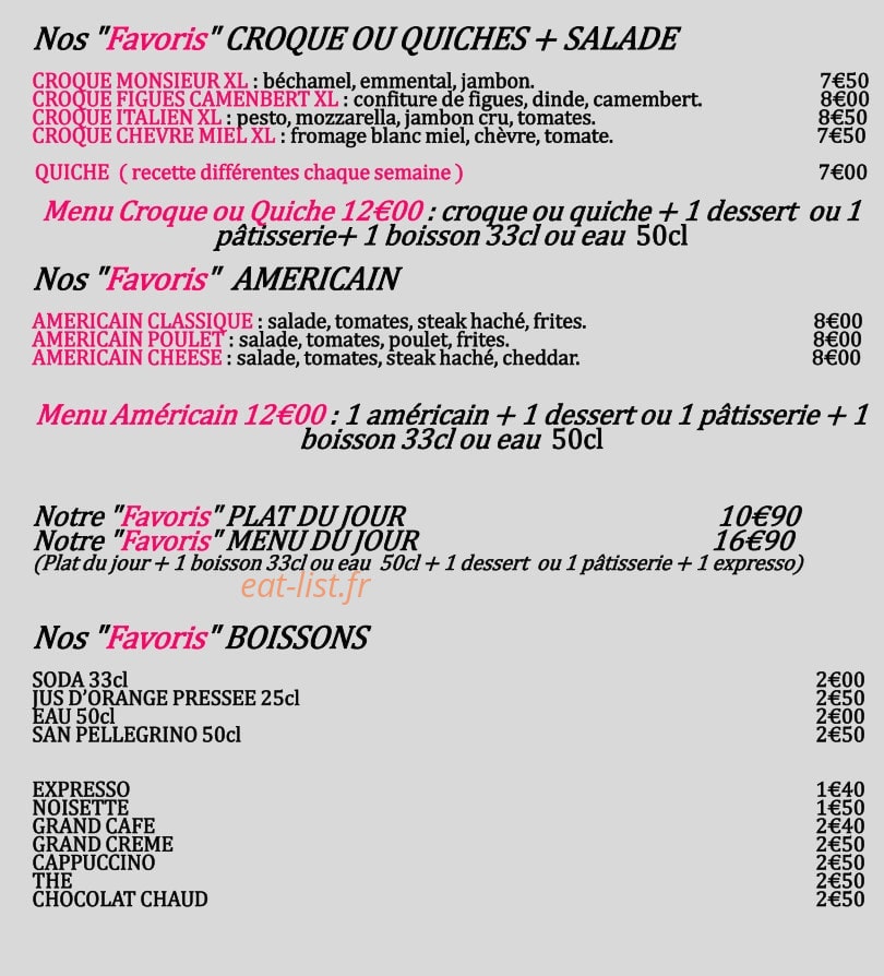 Mets Favoris — carte page 3