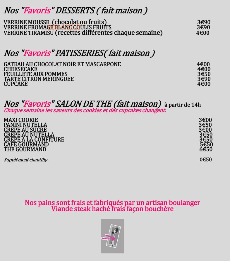 Mets Favoris — carte page 4
