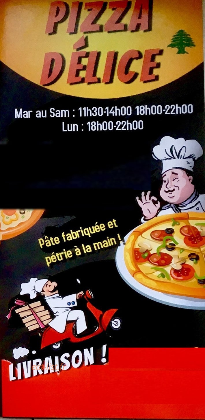 Pizza Délice — carte page 1