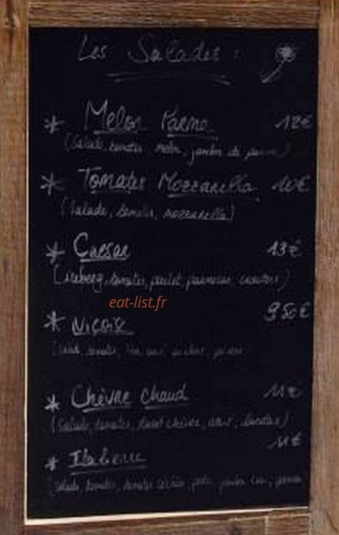 Pizza Gourmet — carte page 1