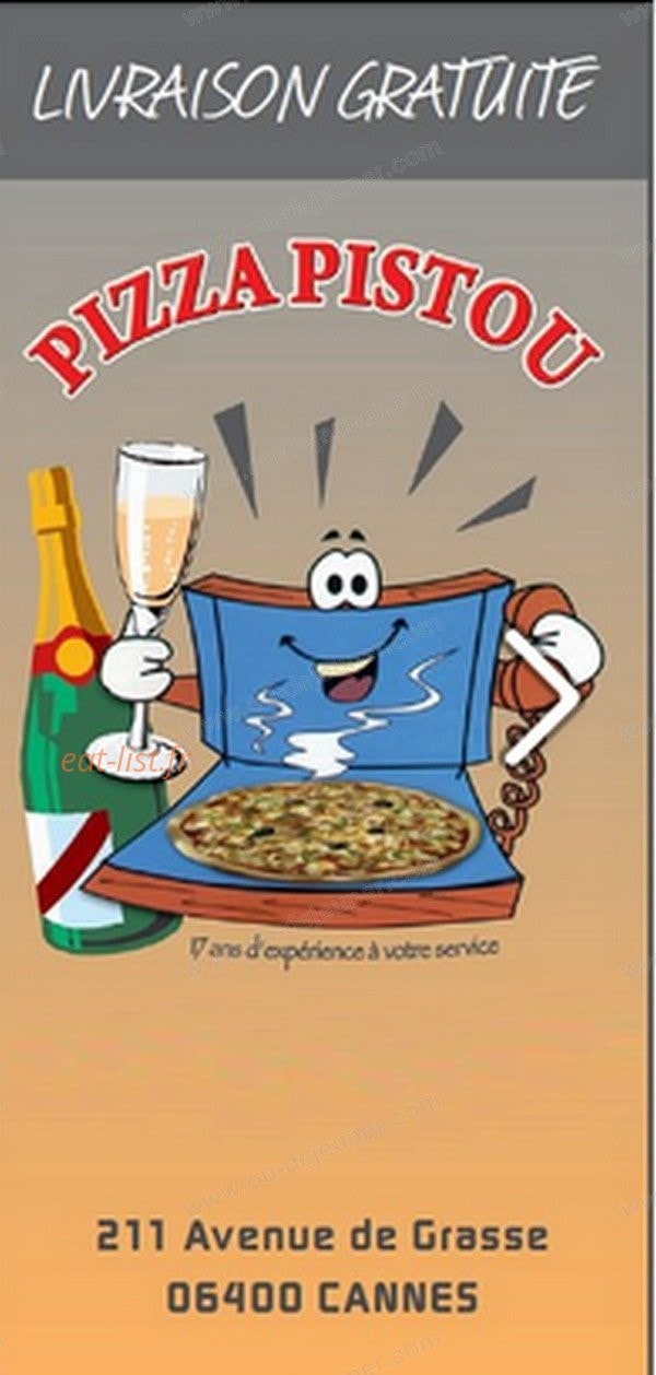 Pizza Pistou — carte page 1
