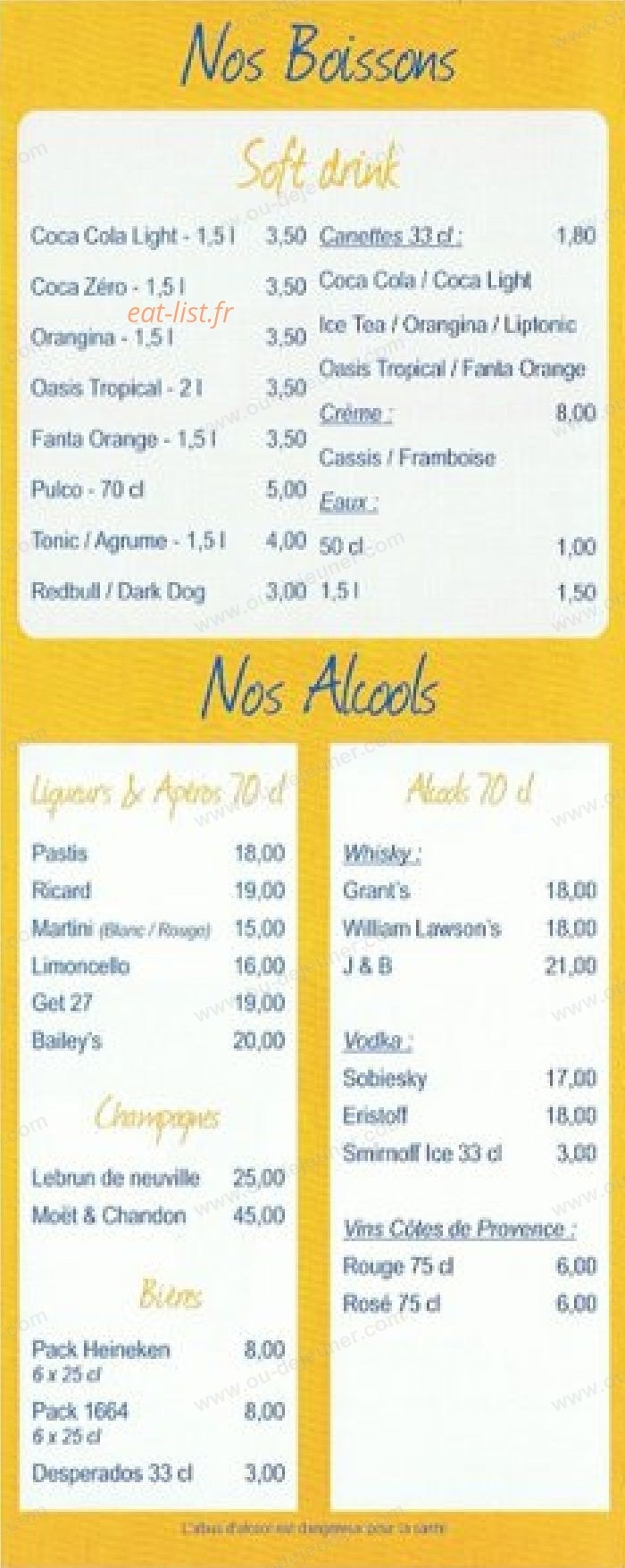 Pizza Pistou — carte page 7