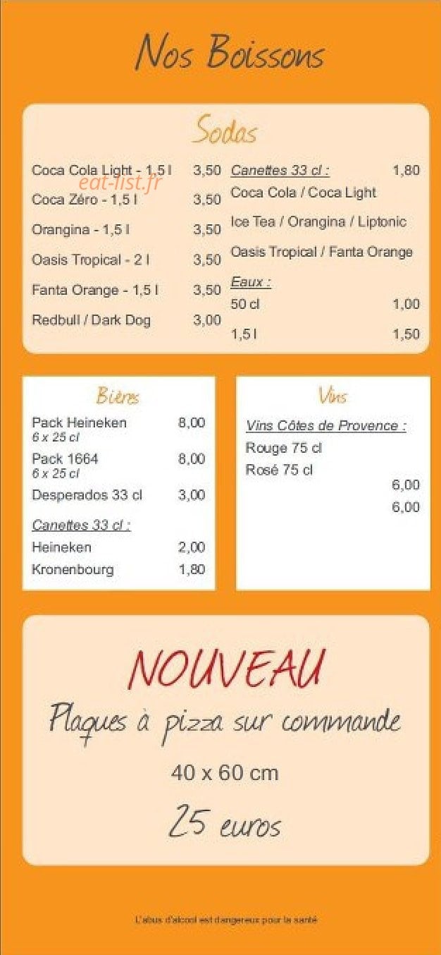 Pizza Pistou — carte page 5