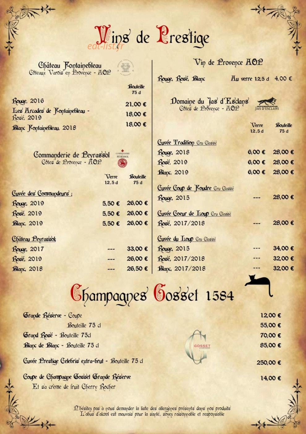 Au Chat Carti — carte page 3