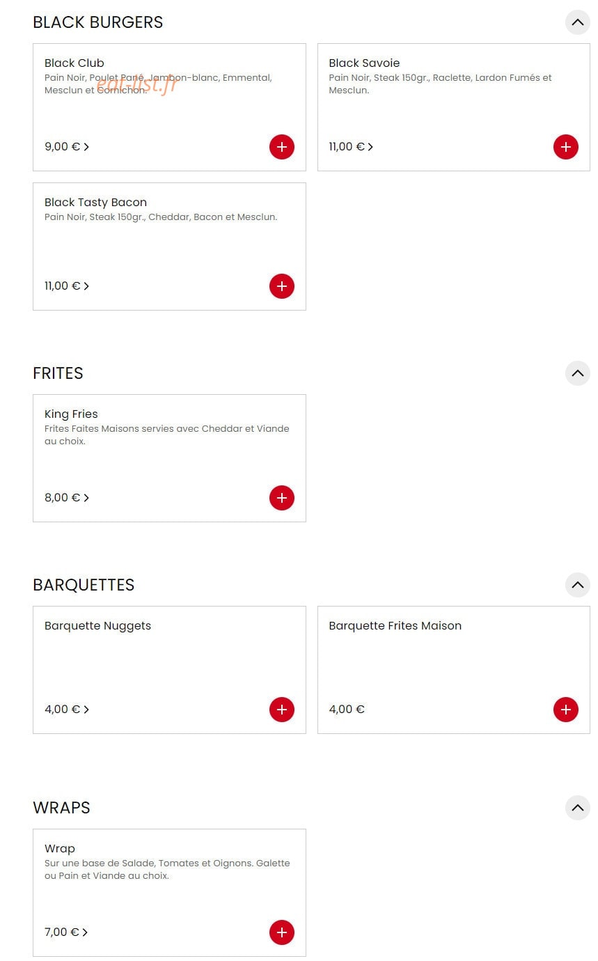 Best Food — carte page 2