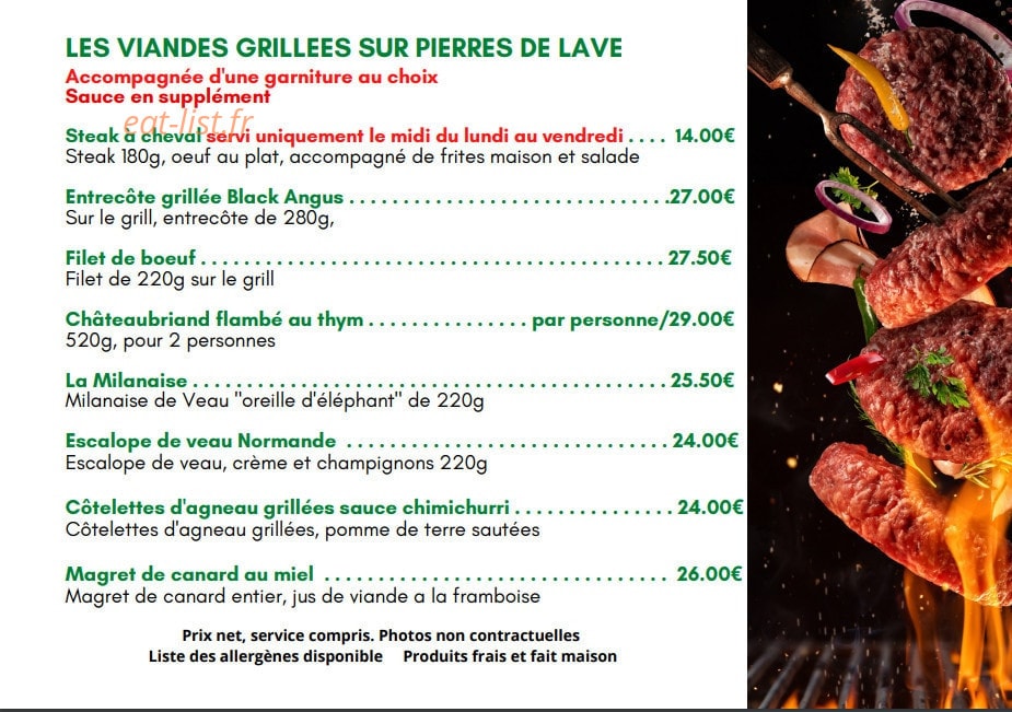 Bistrot 34 — carte page 5