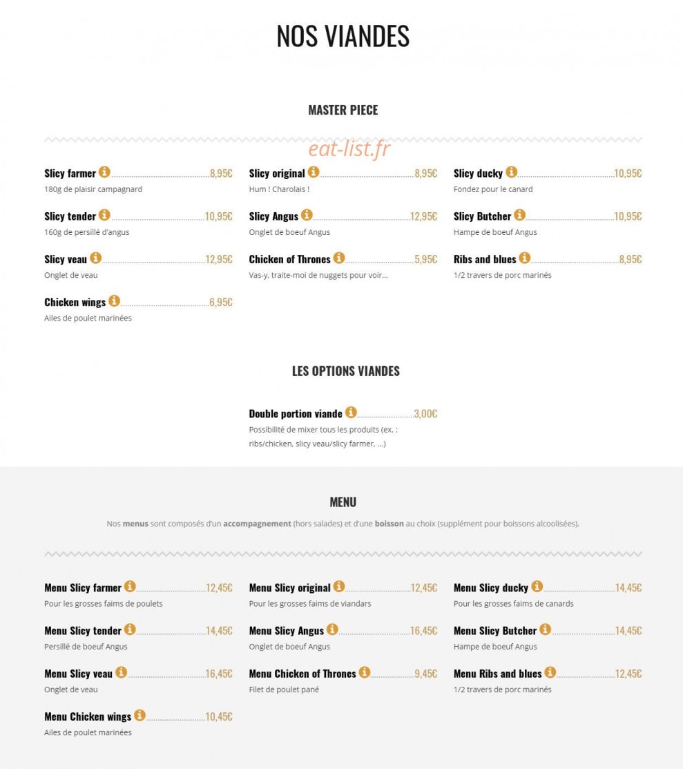 Brut Butcher — carte page 3