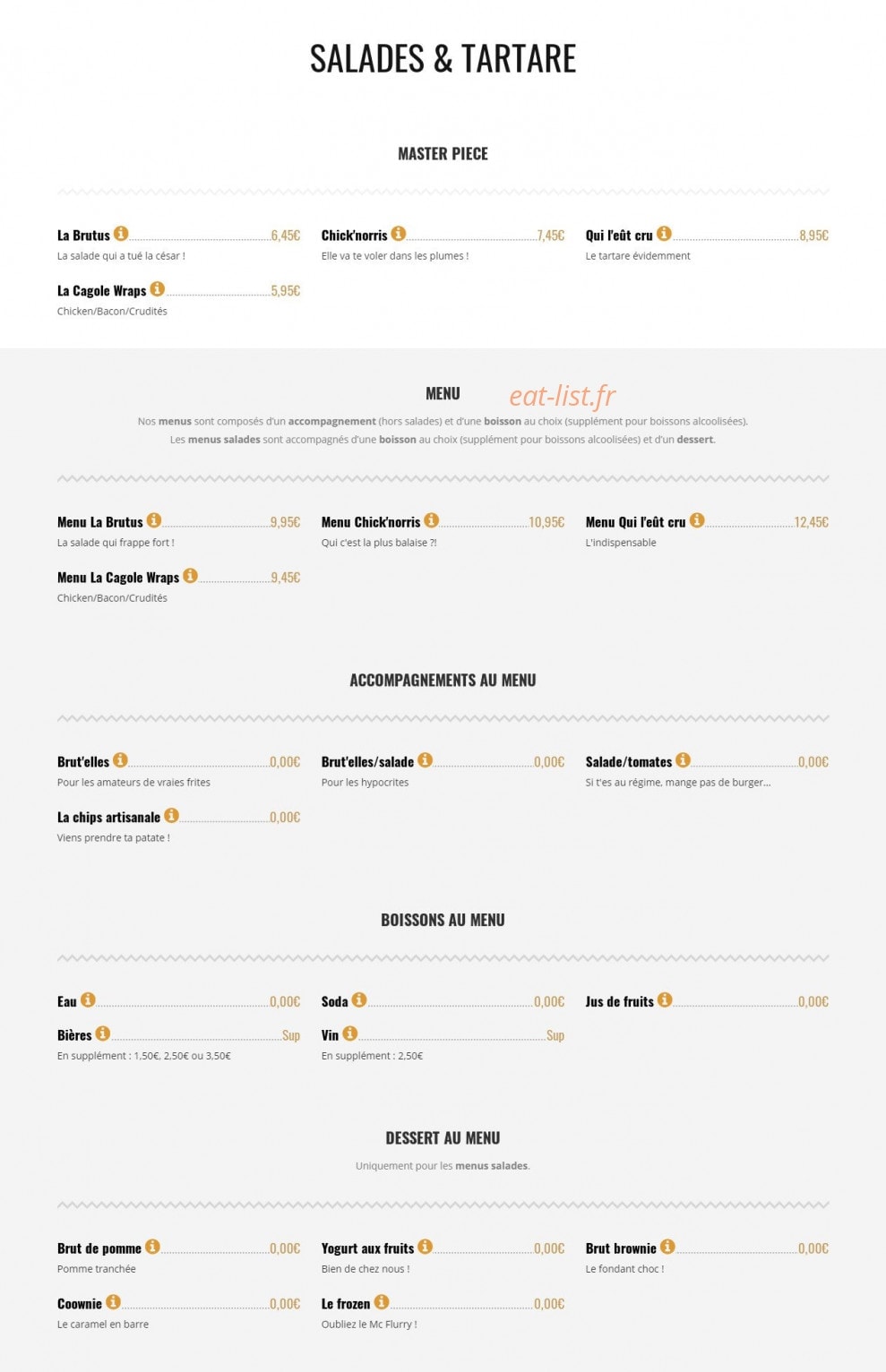 Brut Butcher — carte page 4