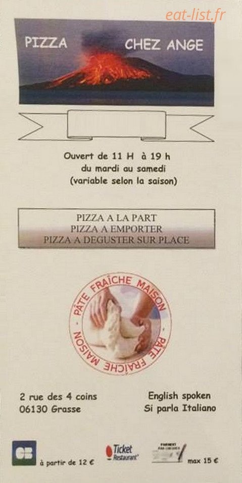 Chez Ange — carte page 1