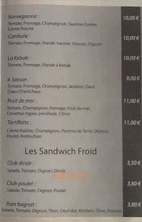 Chez Maki — carte page 3