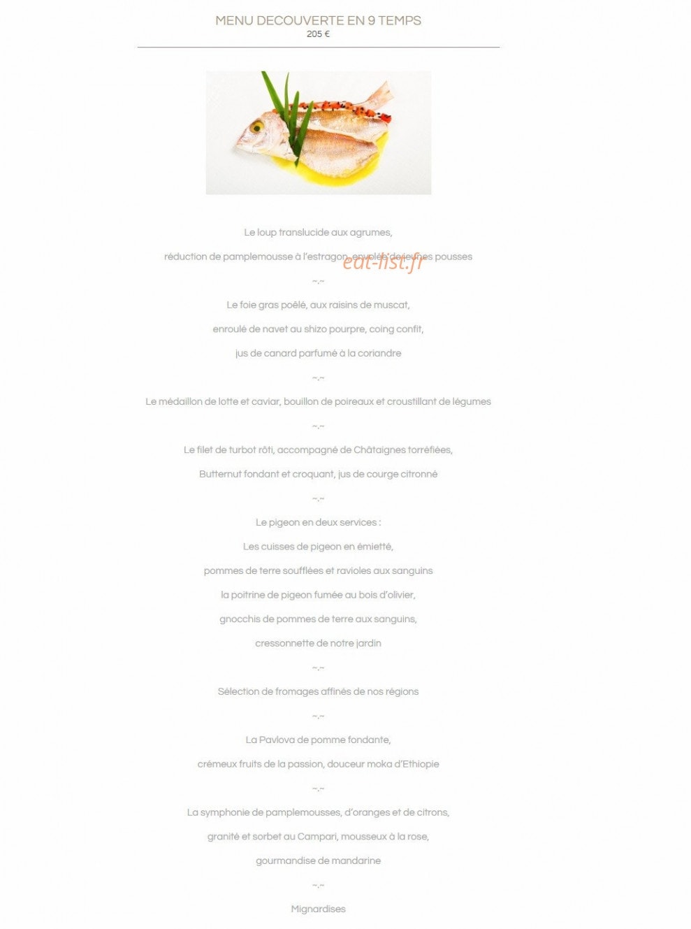 La Bastide Saint Antoine — carte page 6