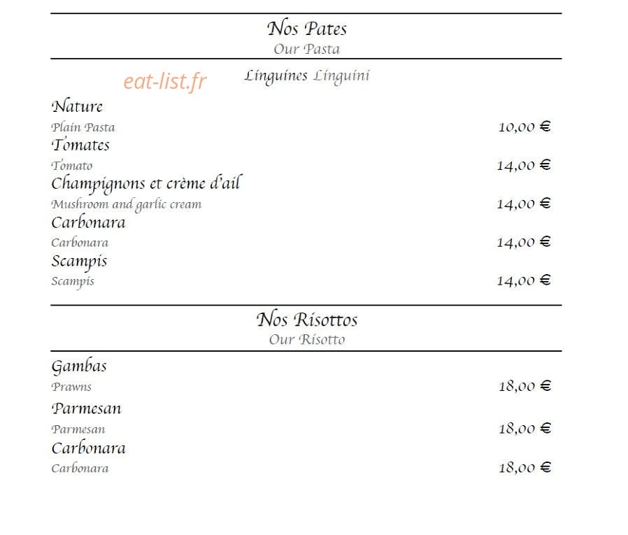 La Closerie — carte page 3