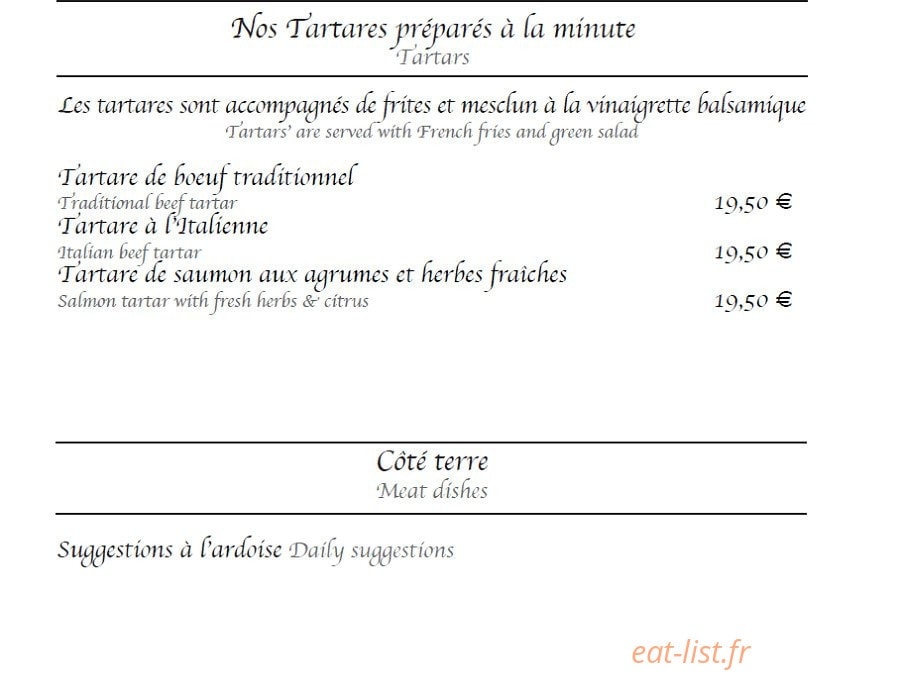 La Closerie — carte page 2
