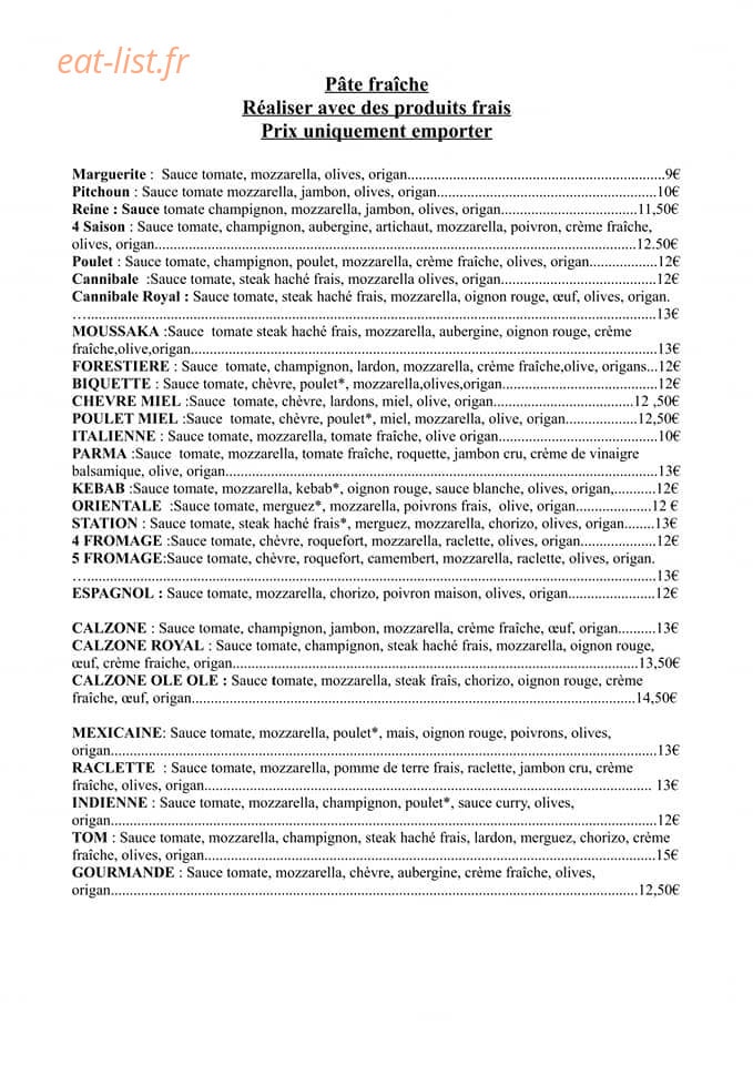 La Station — carte page 1