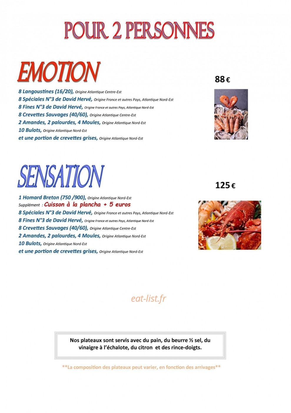 Le Cabanon de l'Ecailler — carte page 4